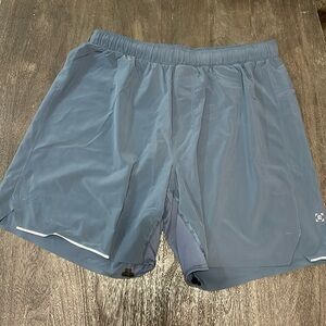 Blue Lulu Lemon 5’ Running Shorts